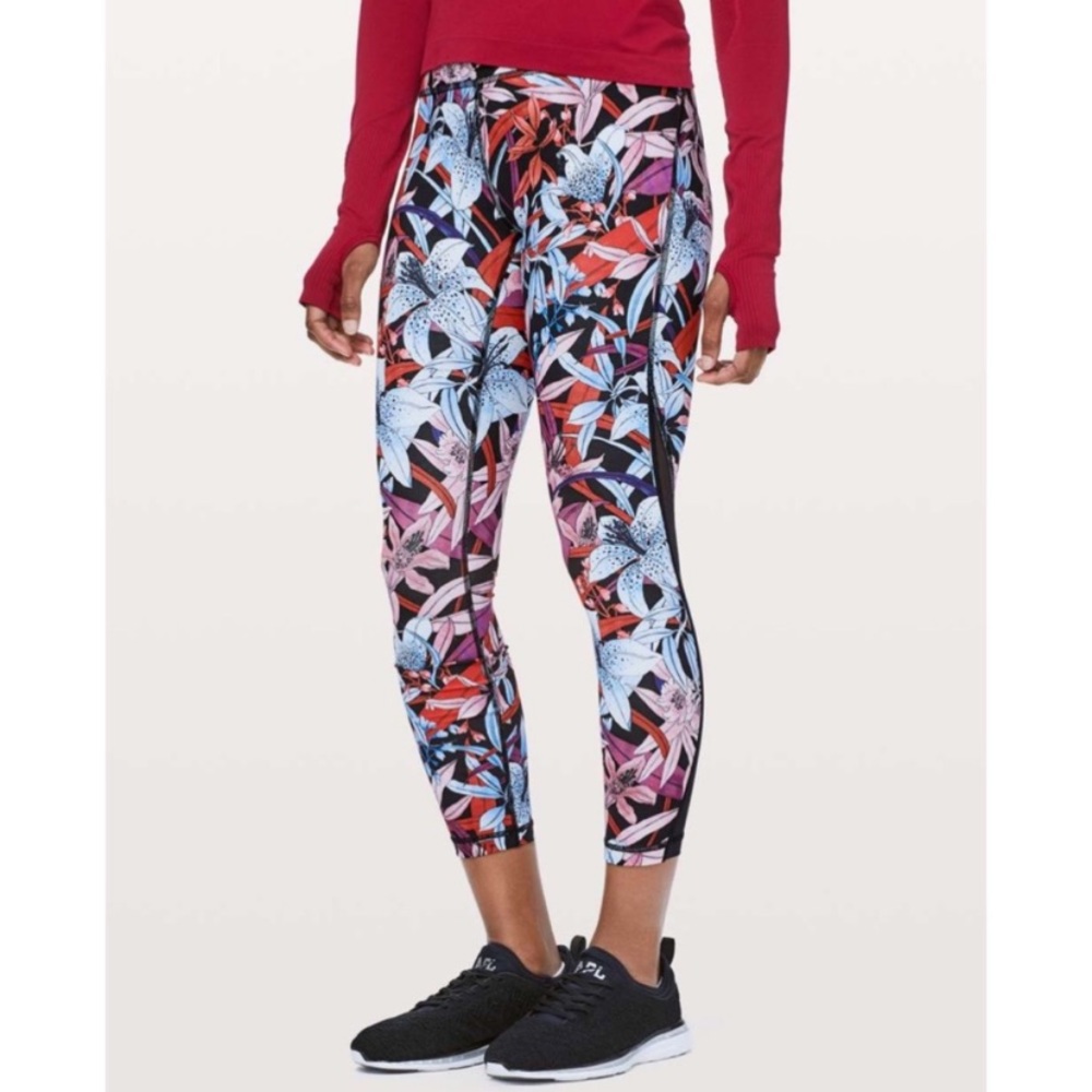 Lululemon Train Times 7/8 Pants *25” Lush Lilles Multi Size 6